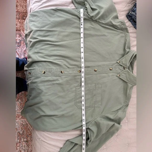 Green Eddie Bauer Button Down Shirt - Picture 4 of 5